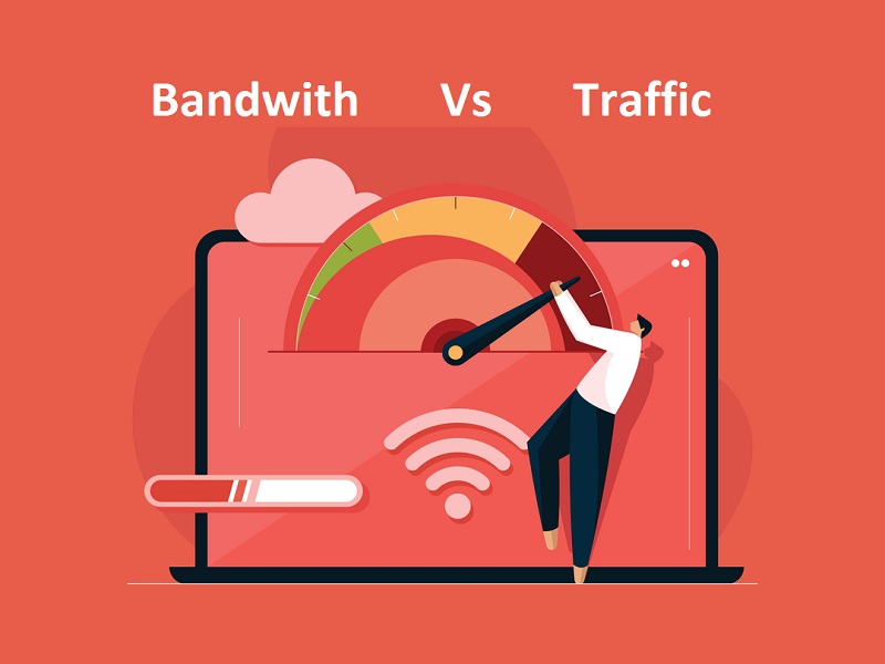 تفاوت ترافیک و پهنای باند
