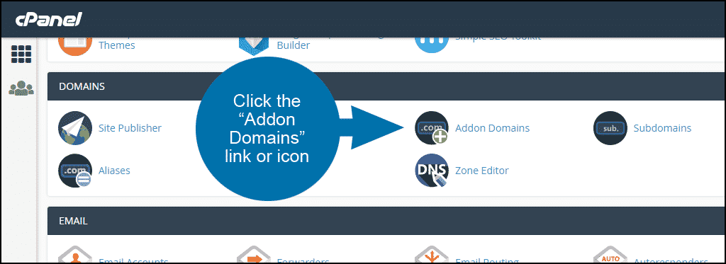 اضافه کردن دامنه در سی پنل با Addon Domains