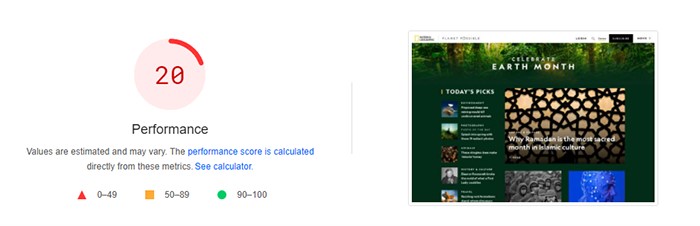 بهبود LCP با ابزار PageSpeed Insights