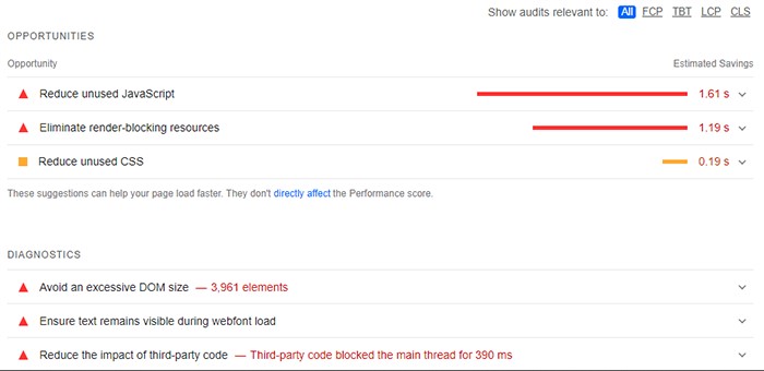 بهبود LCP با ابزار PageSpeed Insights