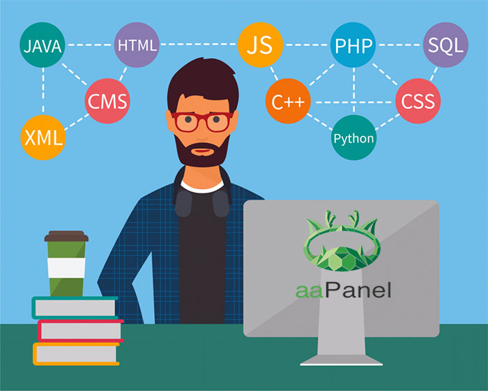 زبان های برنامه نویسی پشتیبانی شده توسط کنترل پنل aaPanel