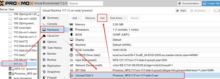 انتقال Vmware به Proxmox