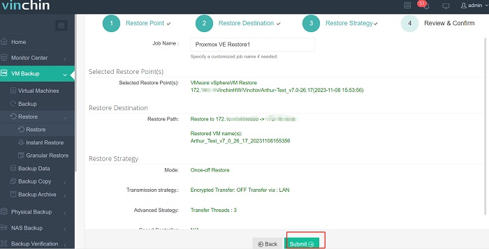 انتقال Vmware به Proxmox