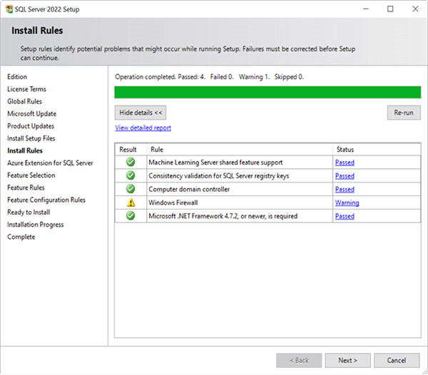 نصب SQL Server