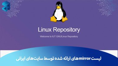 لیست mirrorهای فعال داخلی