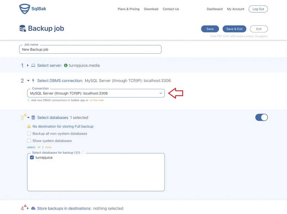 بکاپ گیری MySQL