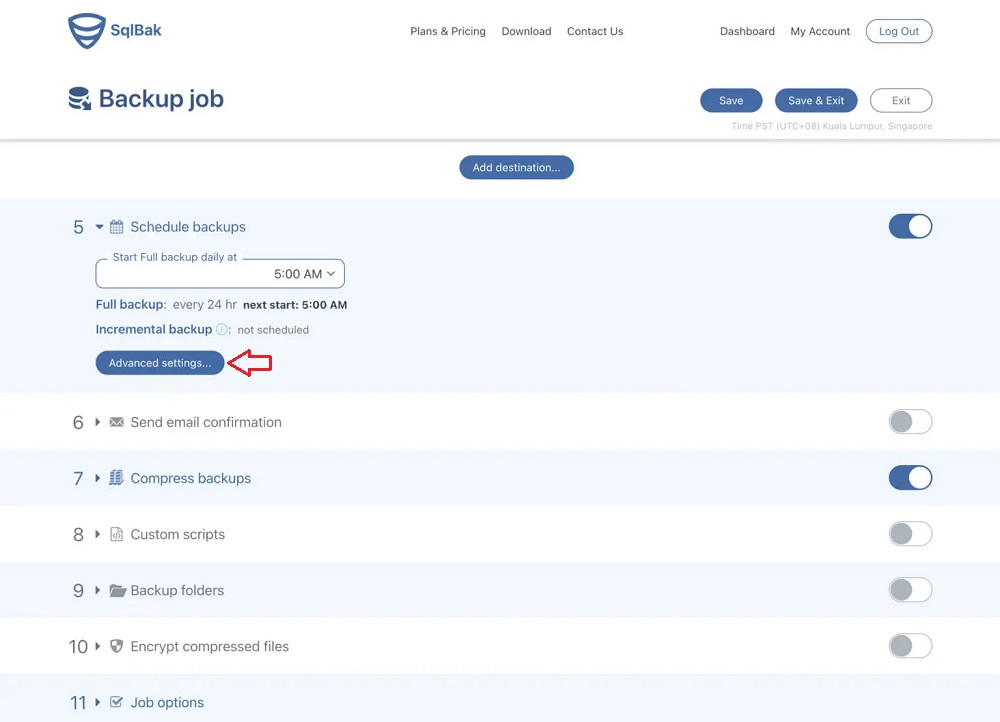بکاپ گیری MySQL